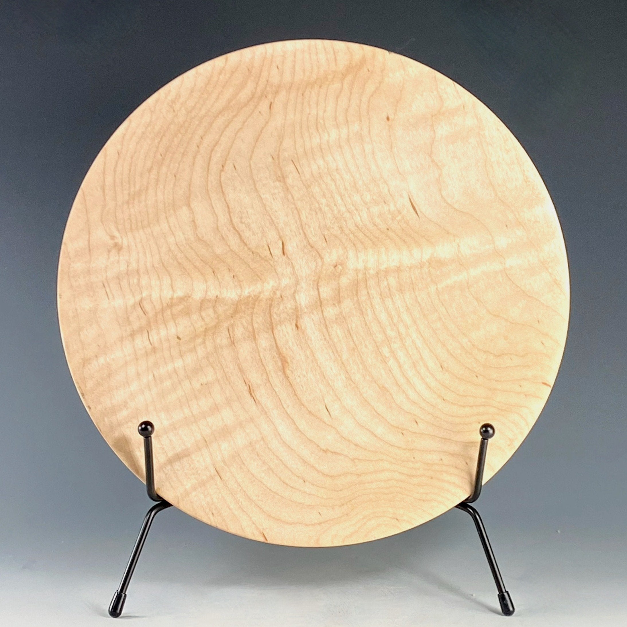 Bowl Turned from Figured Maple with Cocobolo Foot