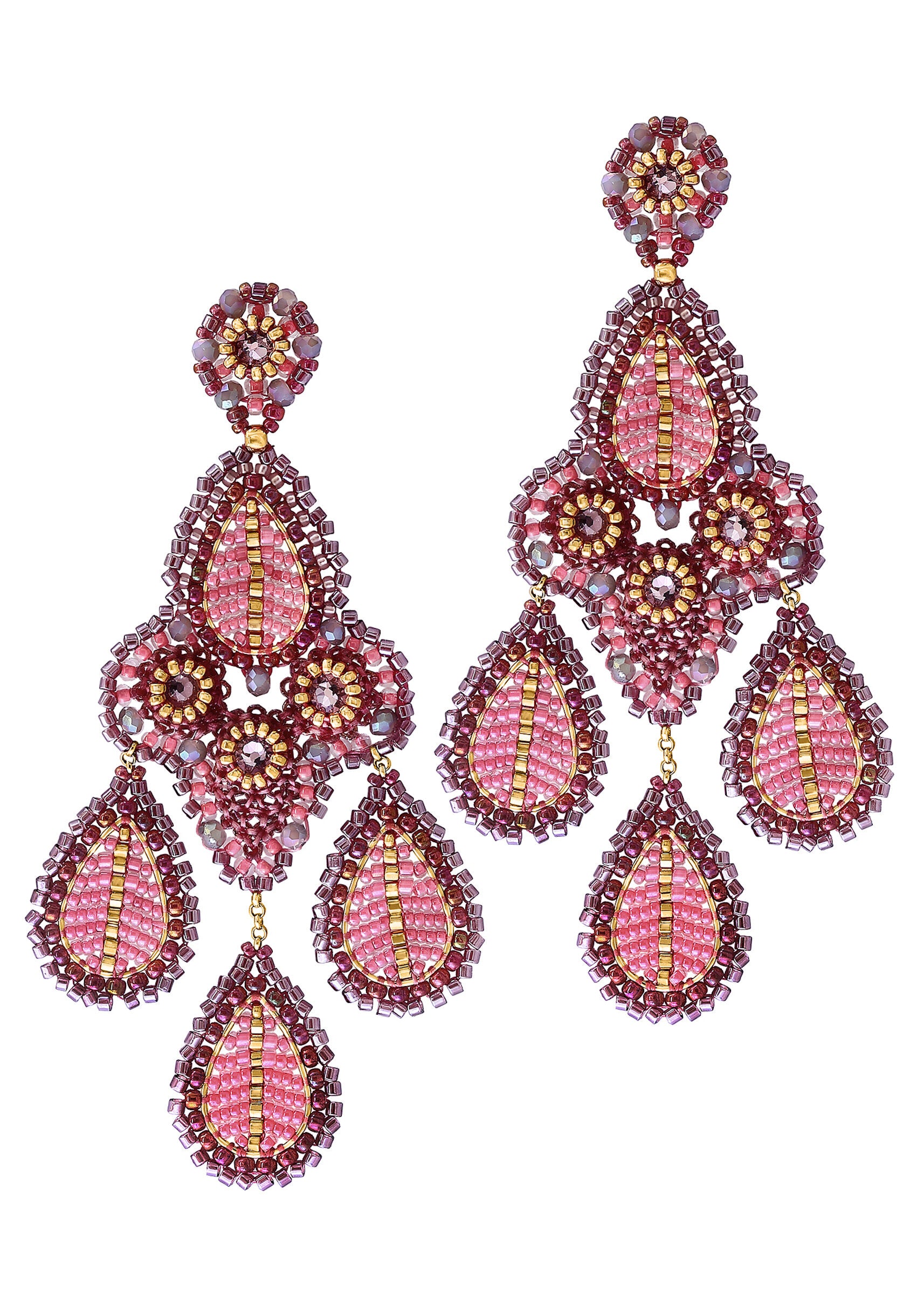 Shades of Plum Earrings