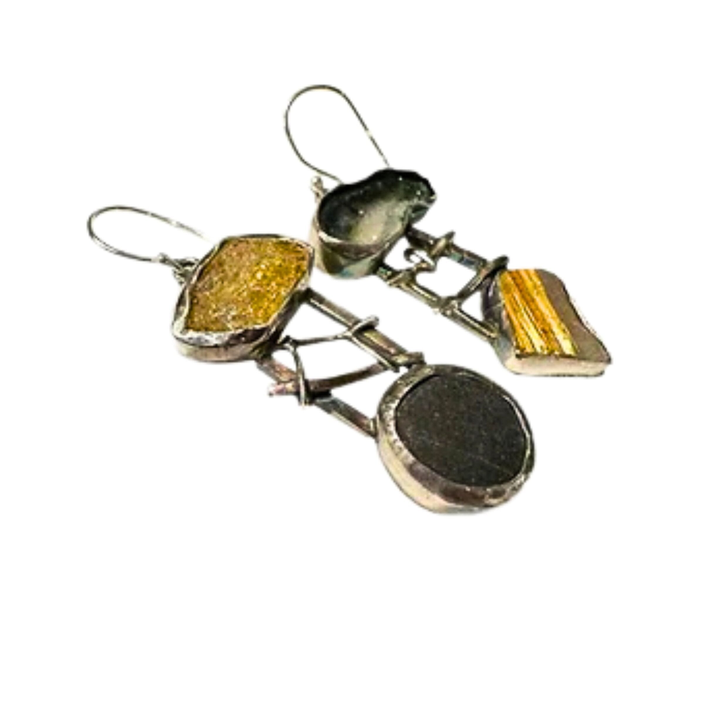 Geode Opal Sticks & Stones Earrings