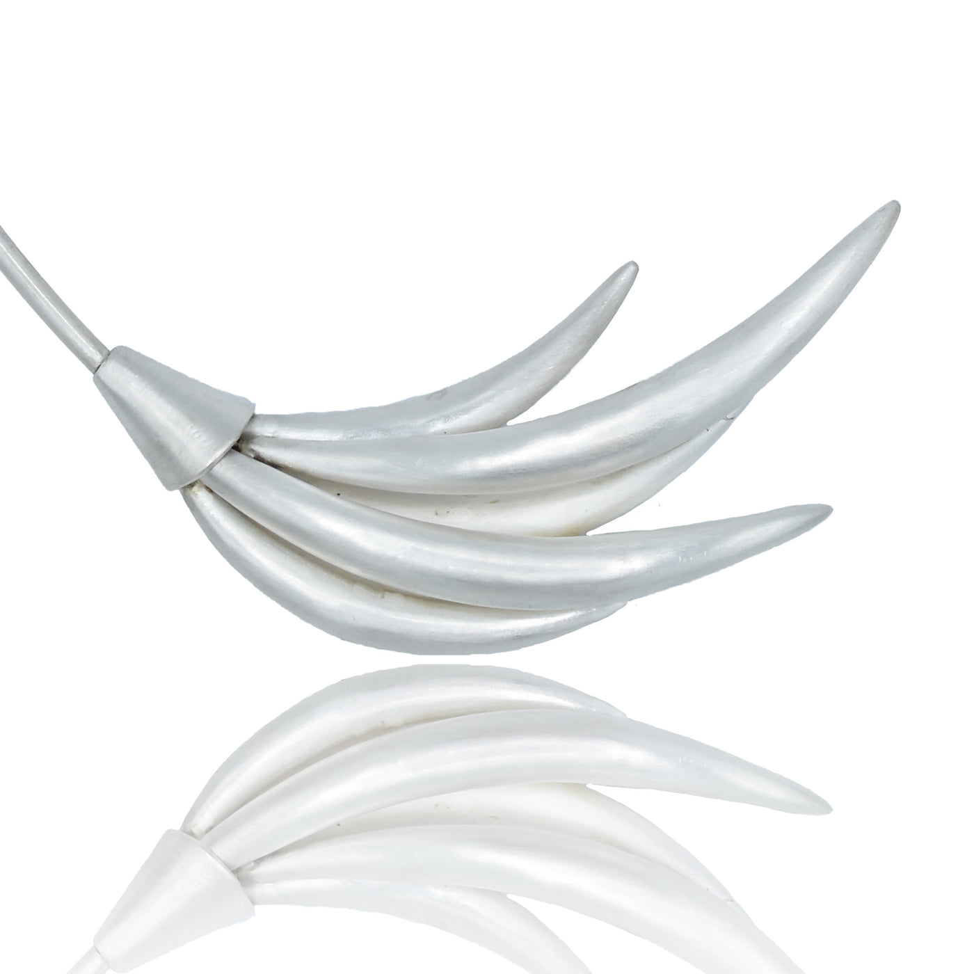 Sweeping Crescent Asymmetrical Neck Collar