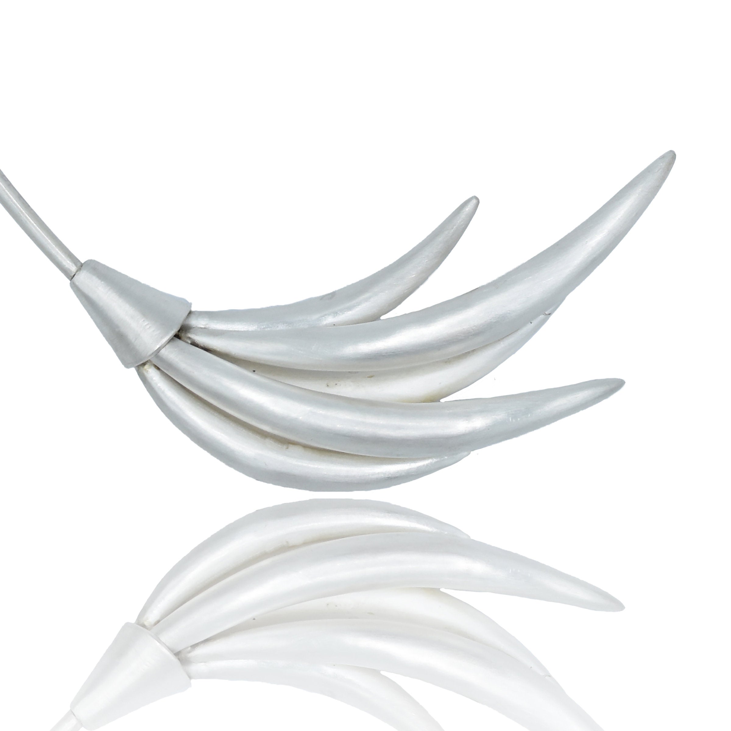 Sweeping Crescent Asymmetrical Neck Collar