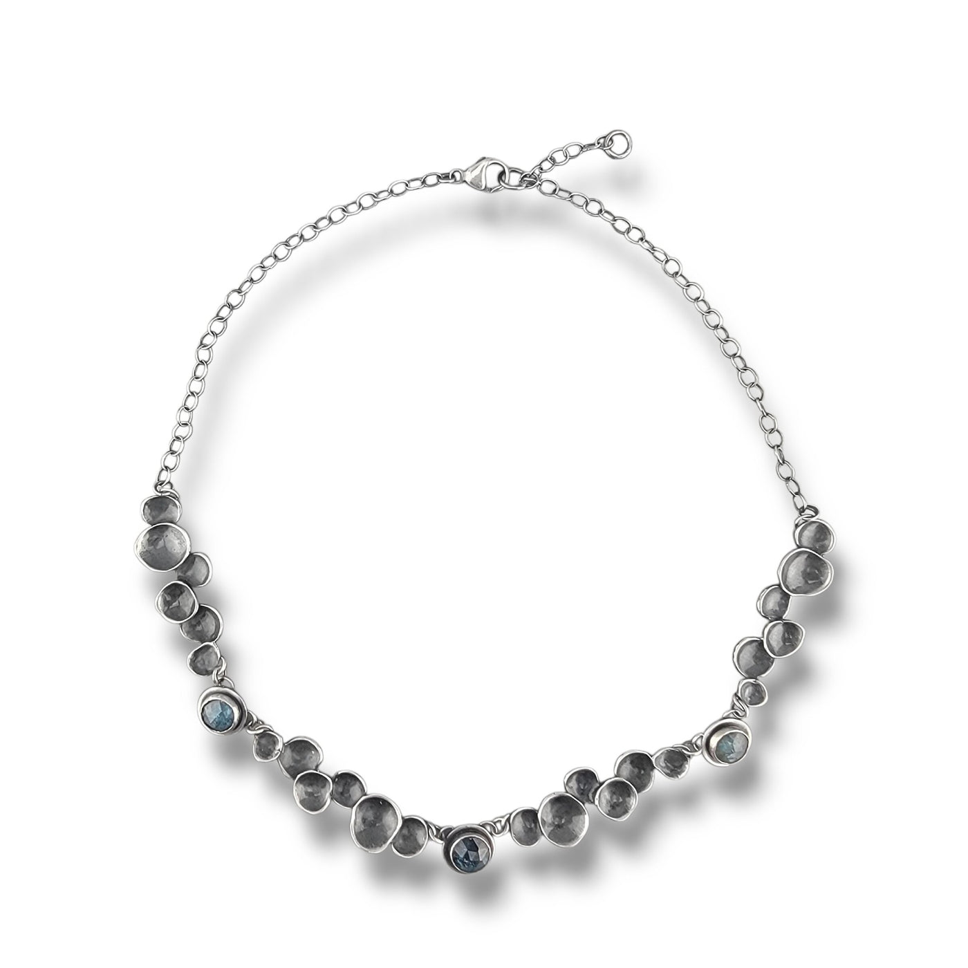 Multi-Pebble Kyanite Necklace