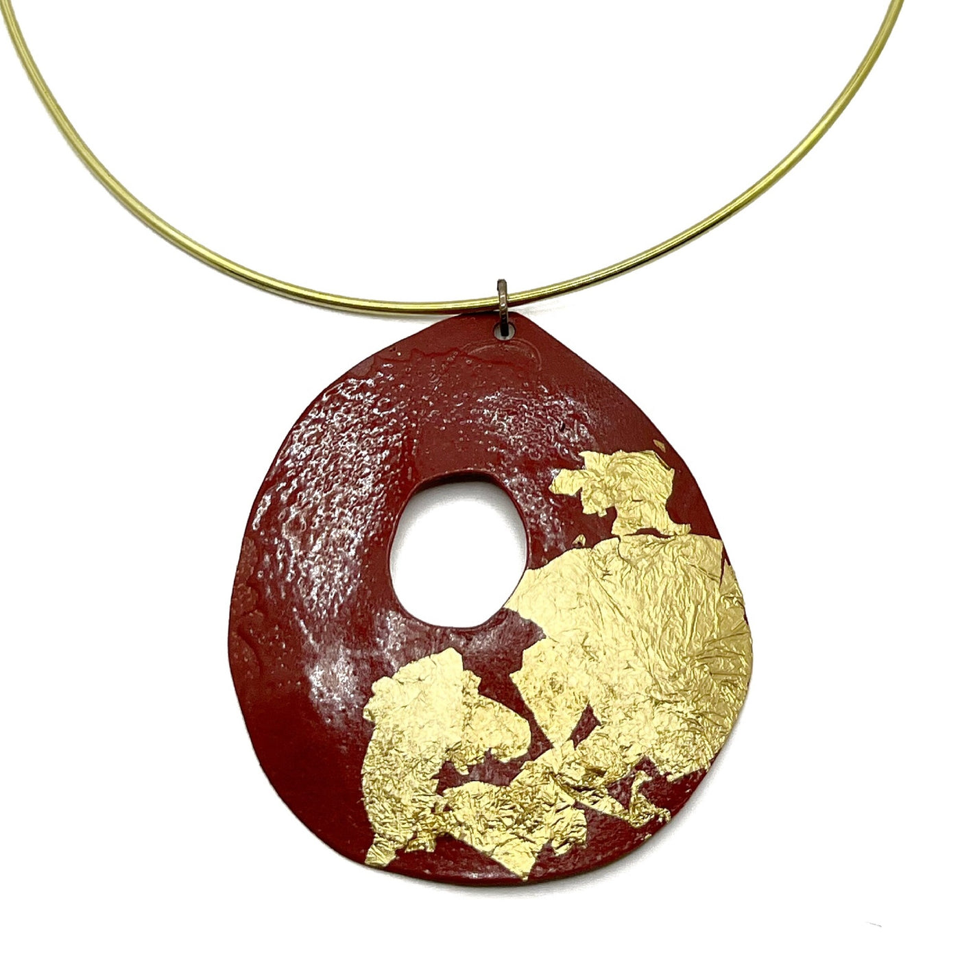 Red and Gold Pendant No. 2