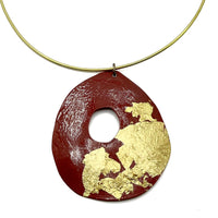 Red and Gold Pendant No. 2