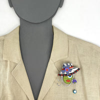 Women and Hats Pin No. 6