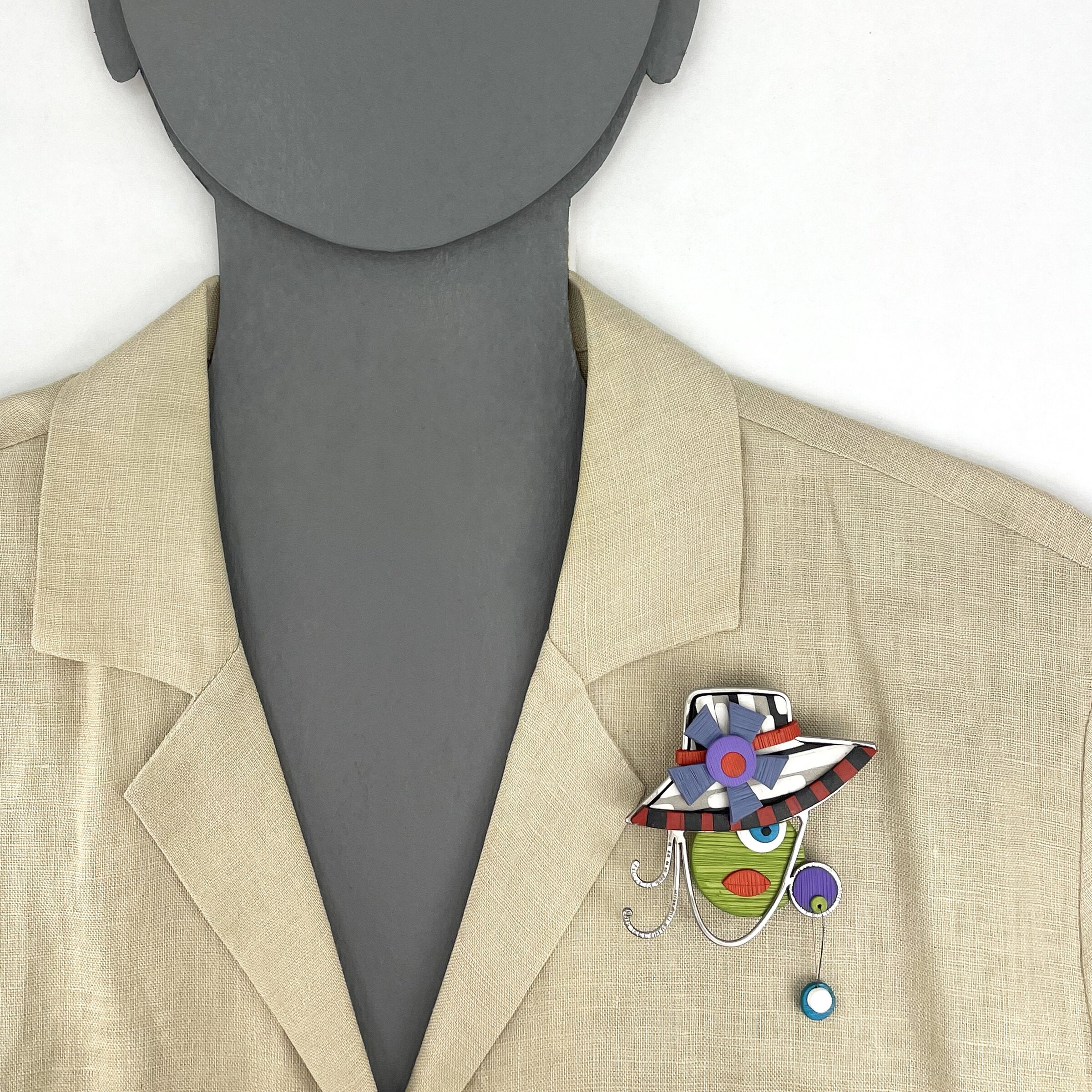Women and Hats Pin No. 6