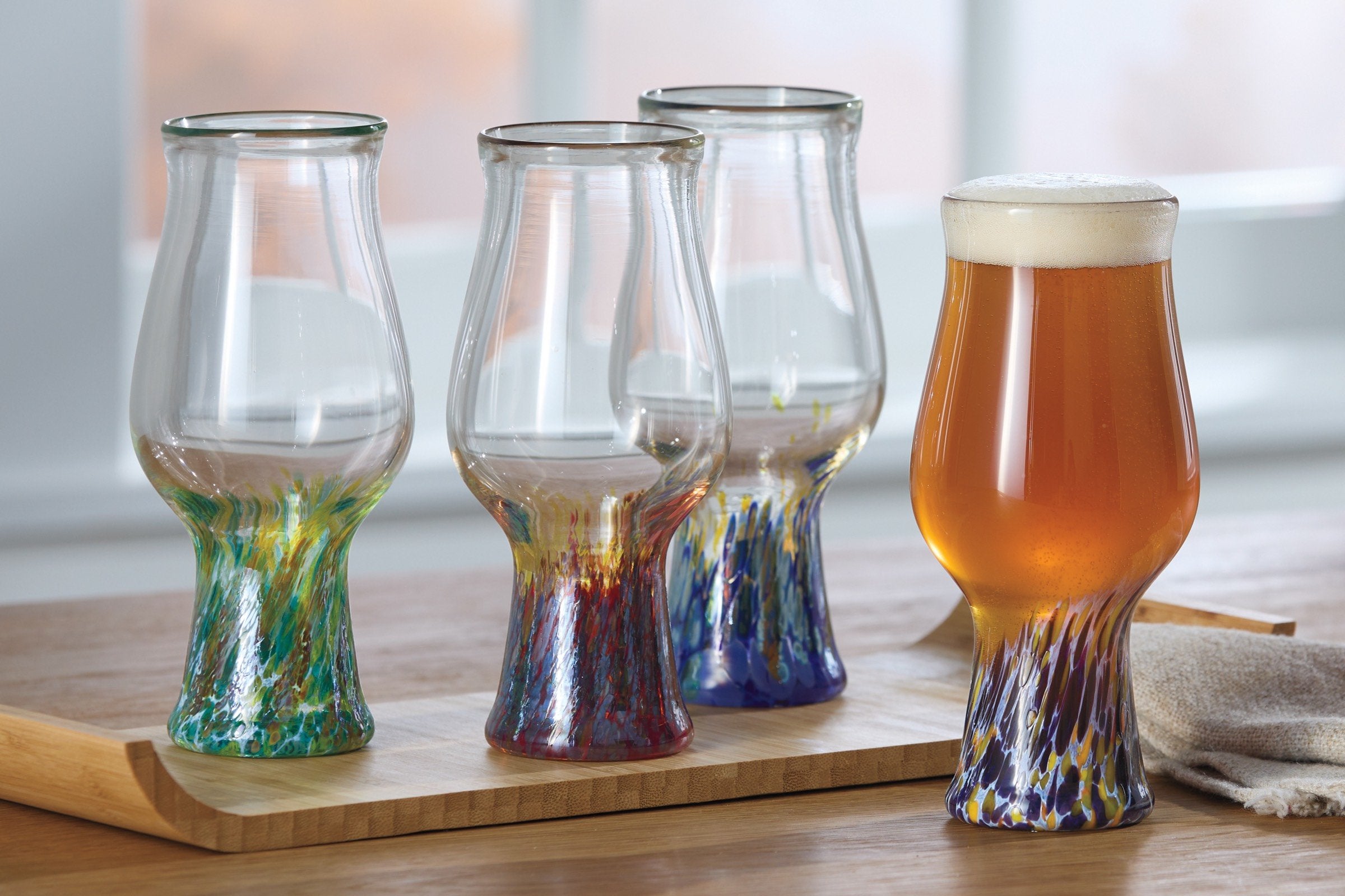 Swirled Beer Glass Set