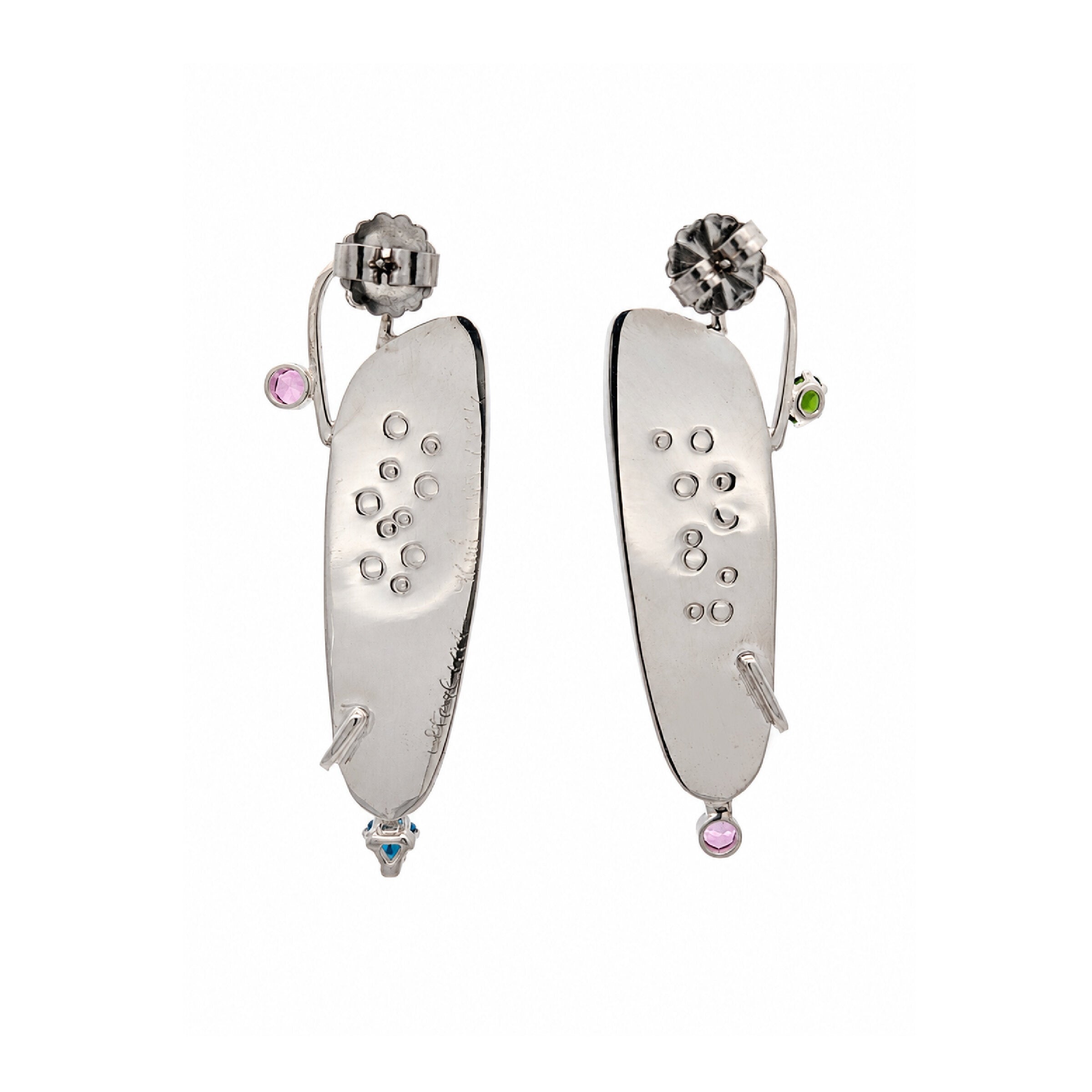 Midnight Opal Garden Earrings