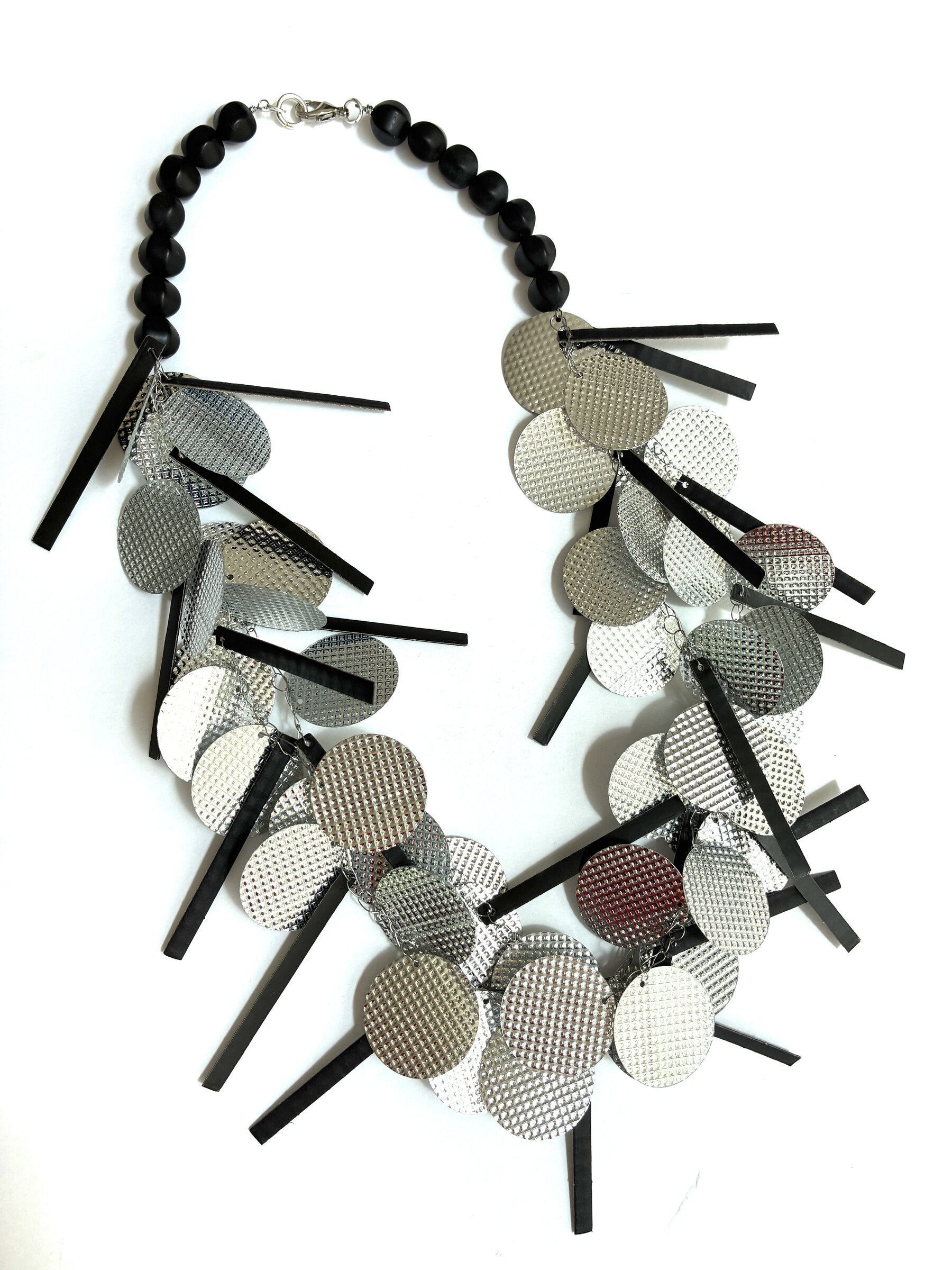 Silver Paillette Necklace II