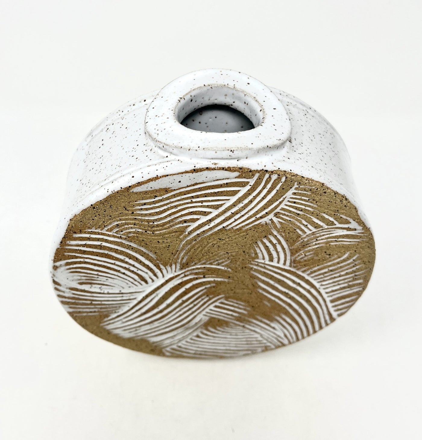 Textured Circle Vase