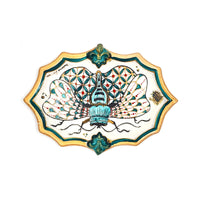 Papillon de Nuit Wall Tile in Turquoise