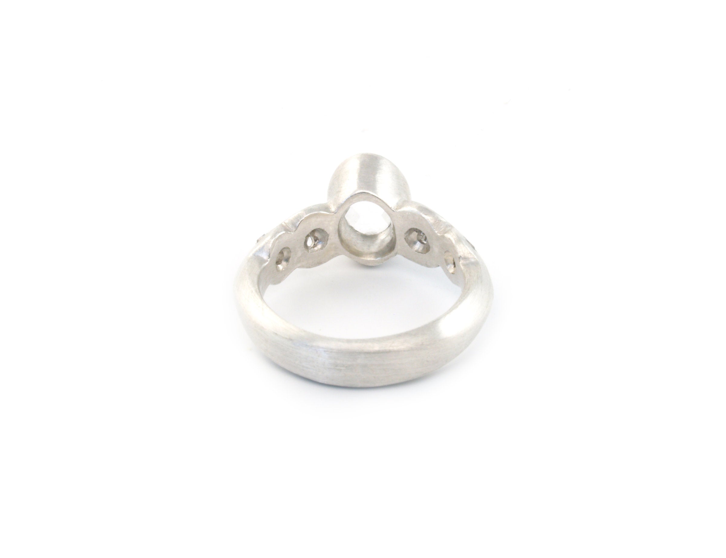 Scallop Ring with Arkansas Quartz