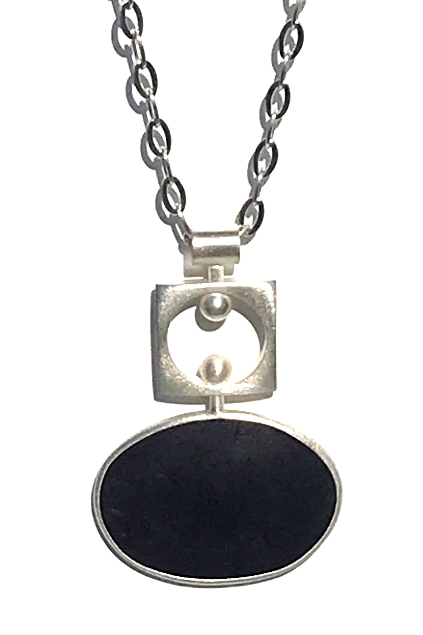 Black with link chain