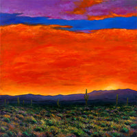 Saguaro at Sunset