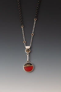 Two Dot Flower Necklace
