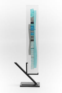 Aqua Gray Magical Waterfall