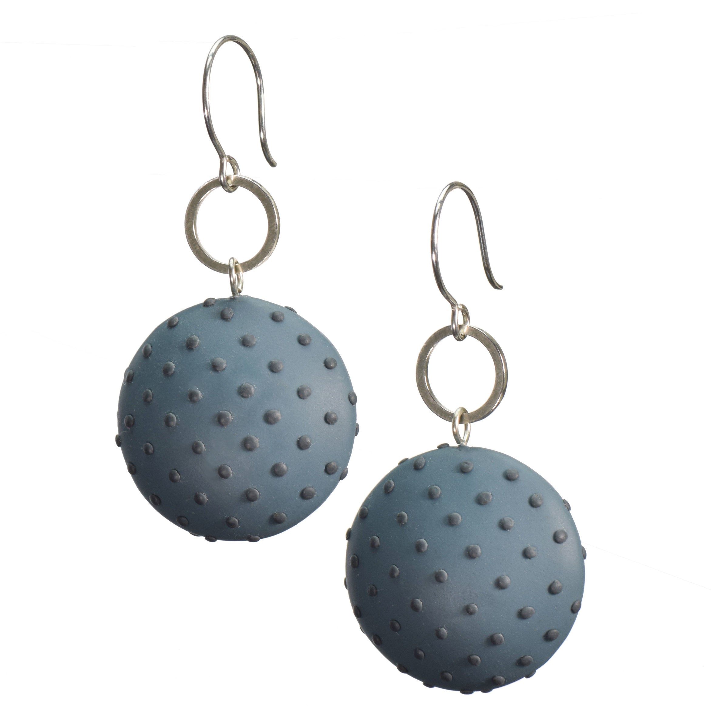 Dark teal with dots