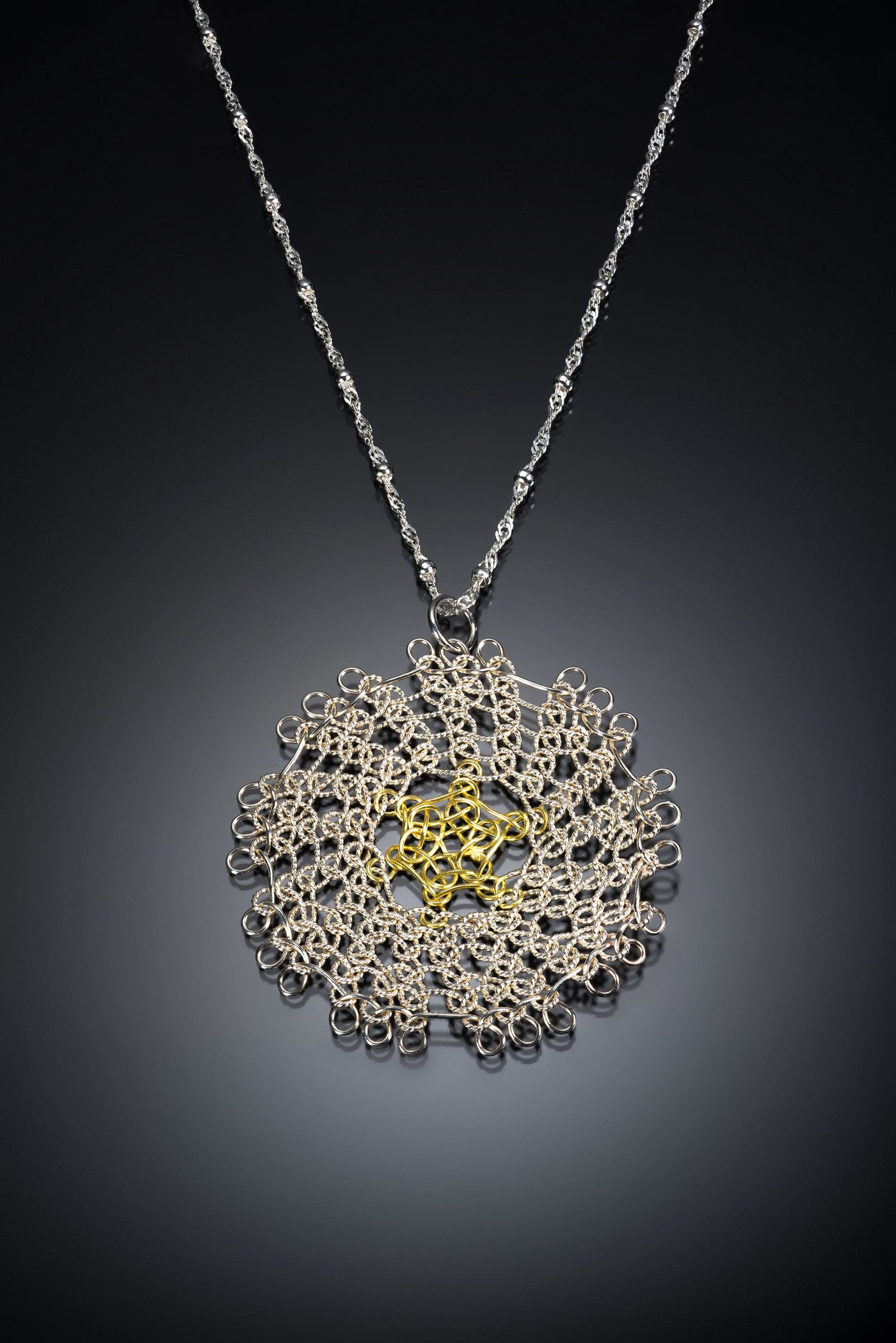 Woven Sunburst Pendant