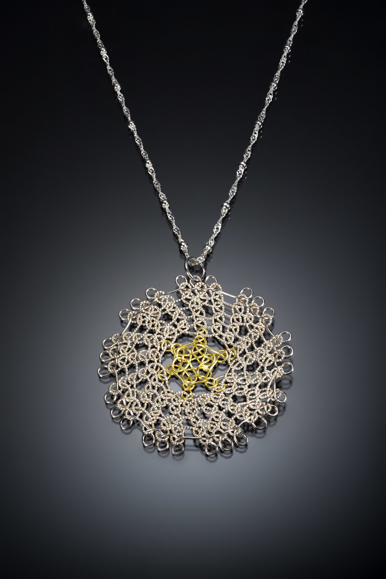 Woven Sunburst Pendant