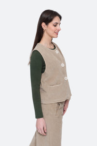 Cord Polly Vest