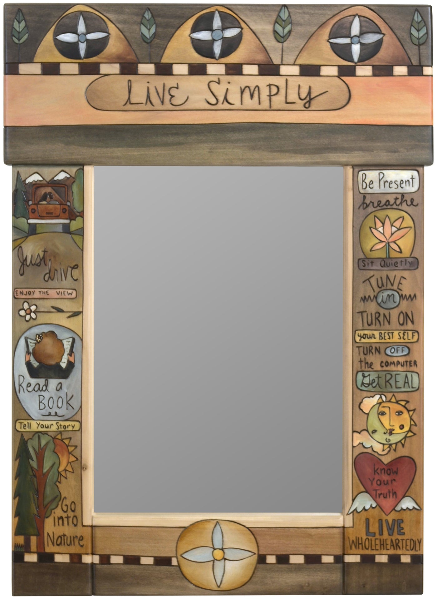 Live Simply Medium Mirror