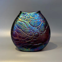 Dark Night Petite Flat Vase
