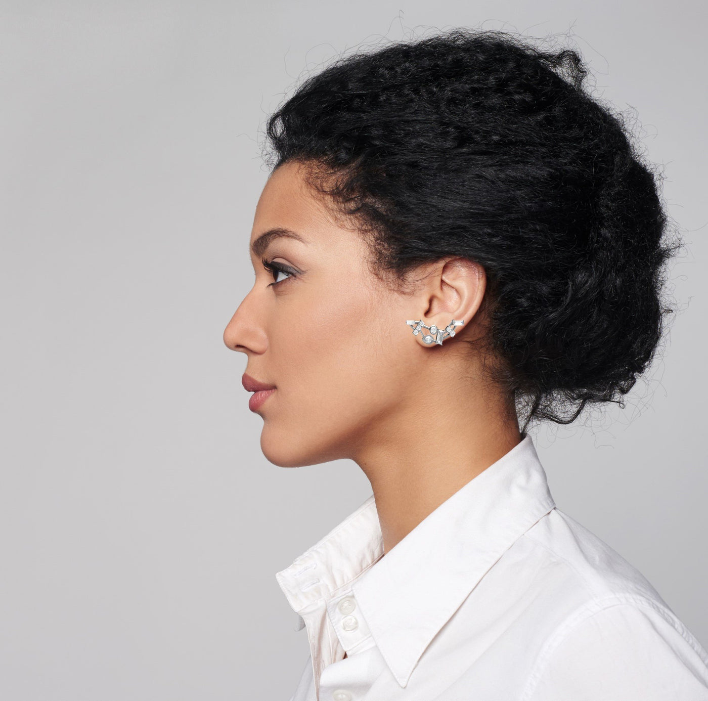 Diamond Cluster Earrings with Pear