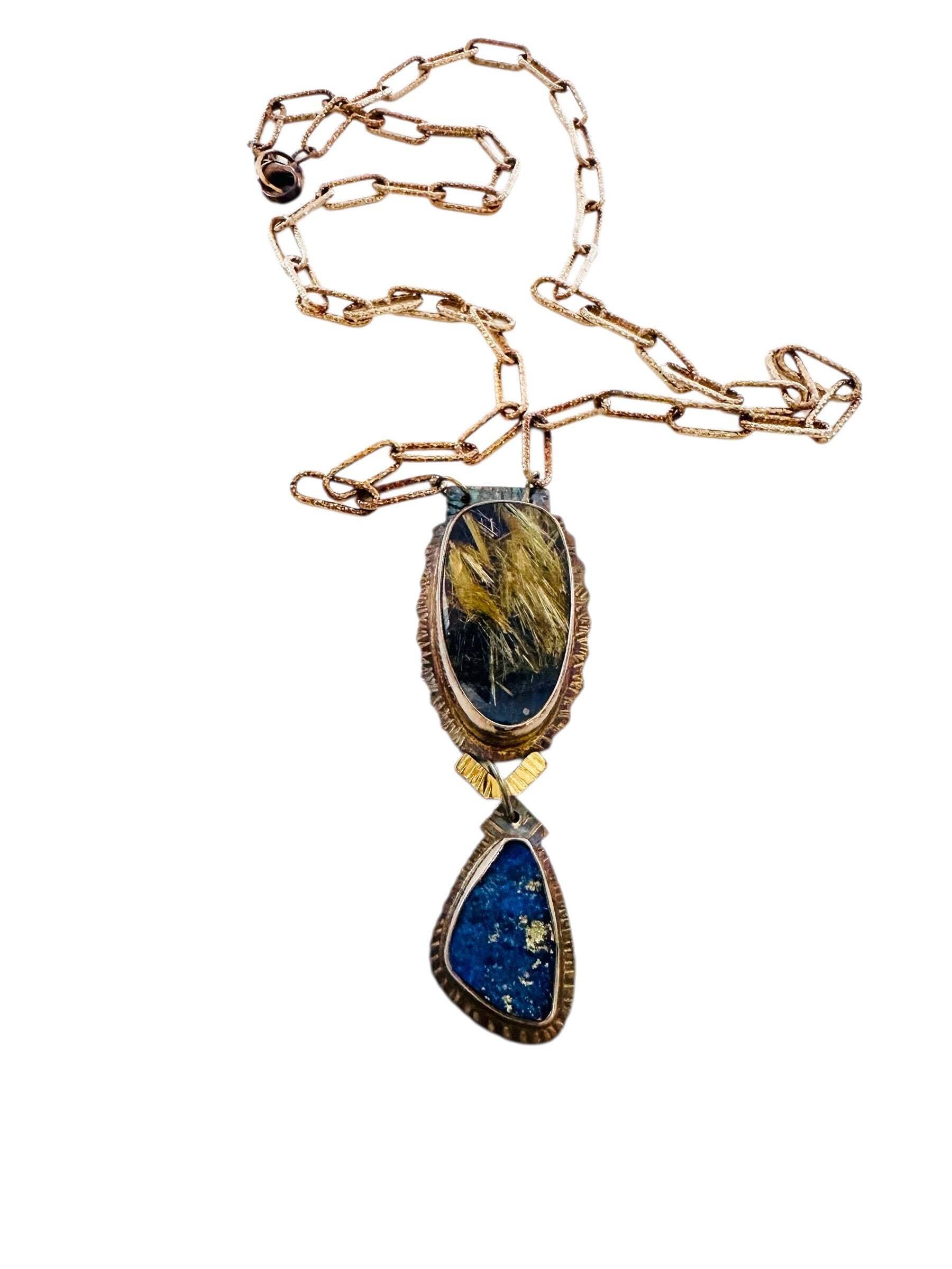 Golden Sky Streaks Necklace