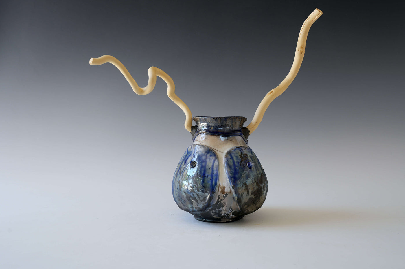 Burnt Shell Magic Forest Porcelain Vessel