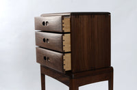Walnut Chest of Drawers on Stand