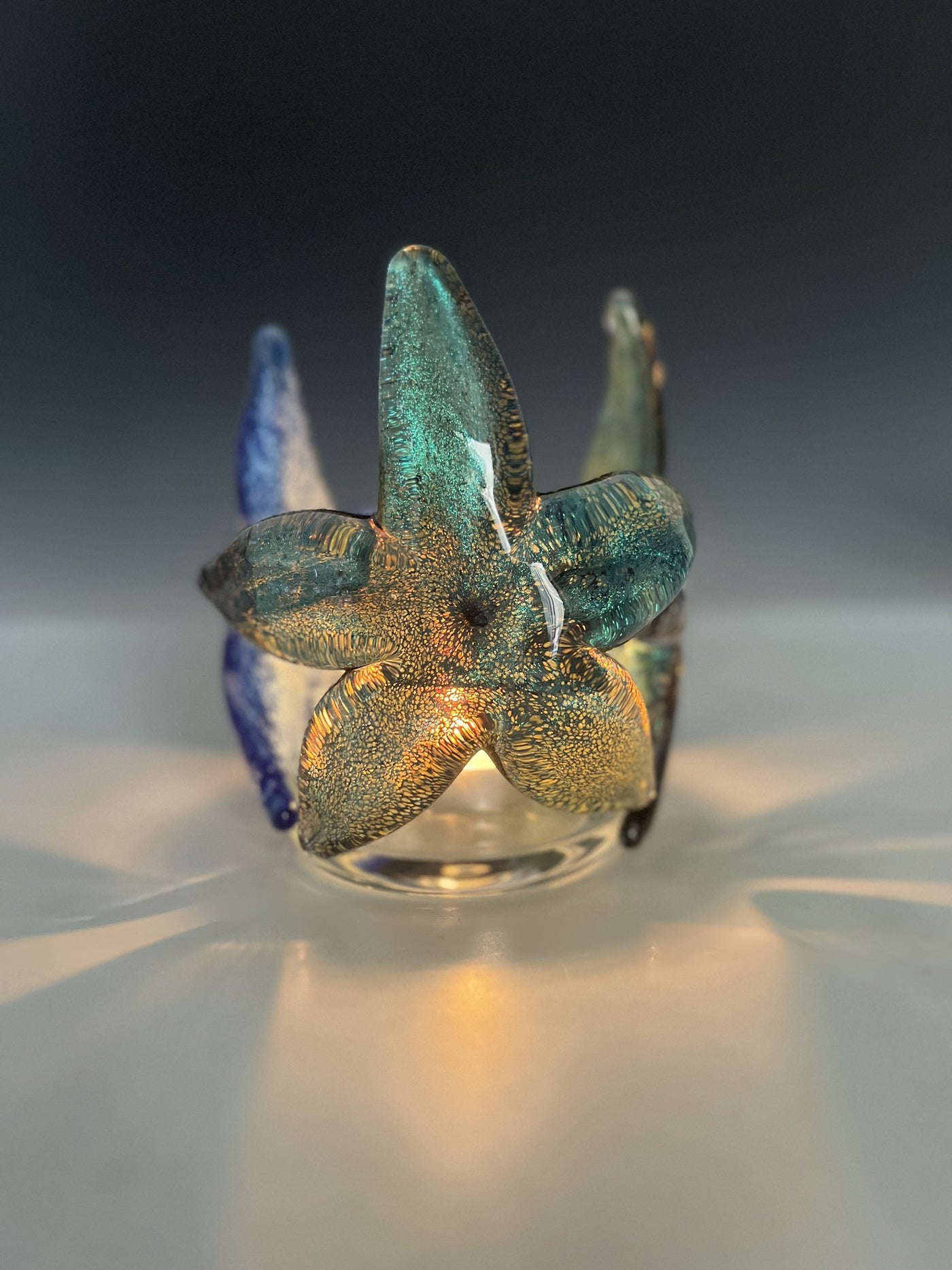Dichroic Starfish Votive
