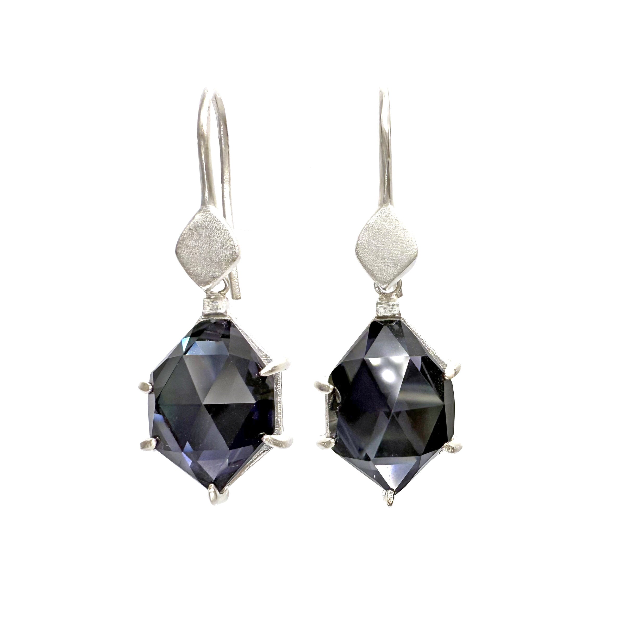 Amethyst Hematite Azores Earrings