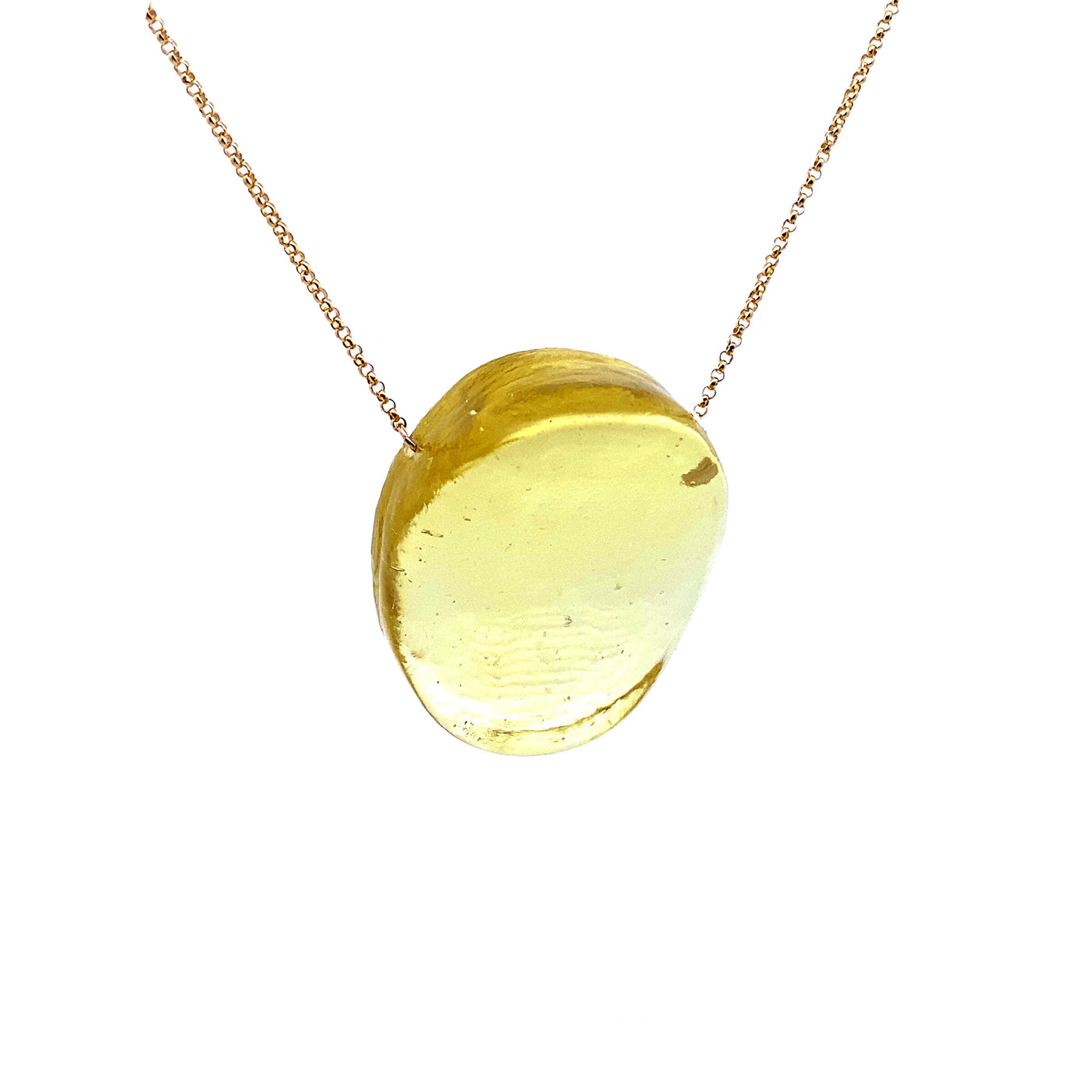 Hot Pressed Mini Ellipse Pendant