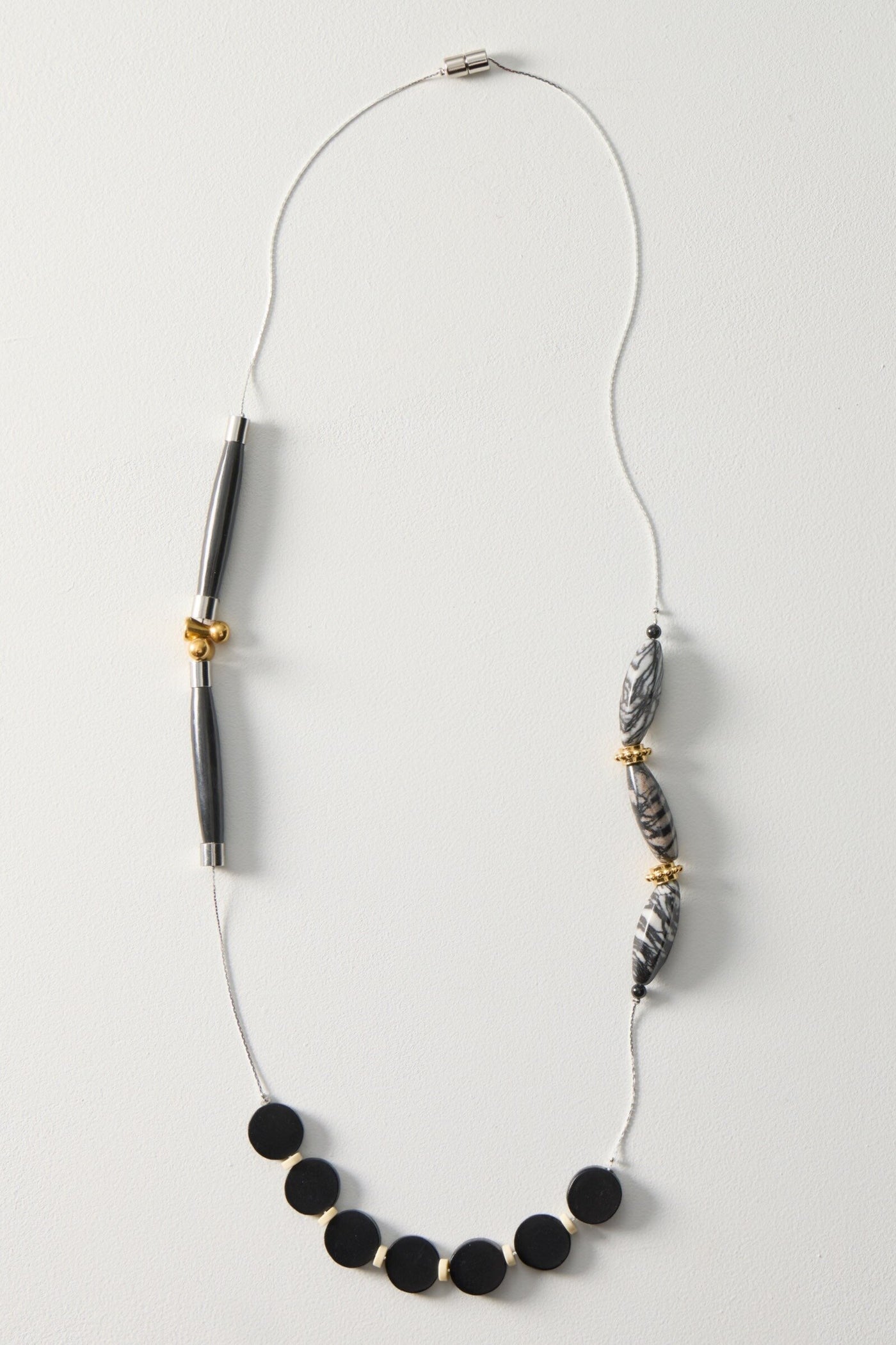 Gold Clover & Horn Necklace
