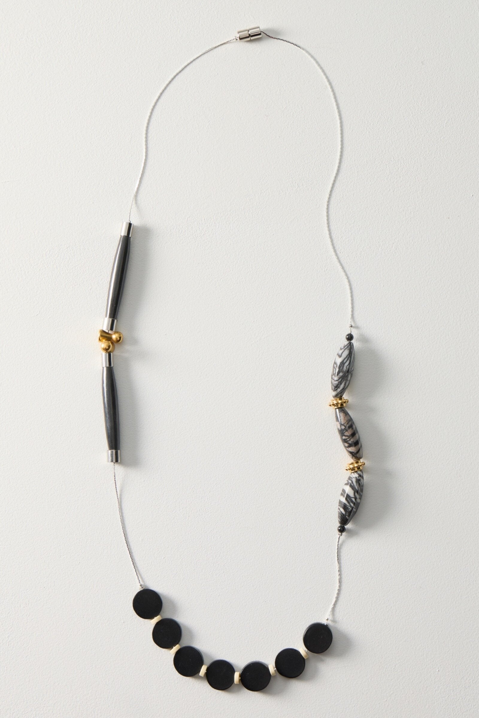Gold Clover & Horn Necklace