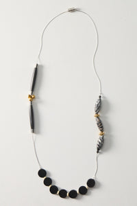 Gold Clover & Horn Necklace