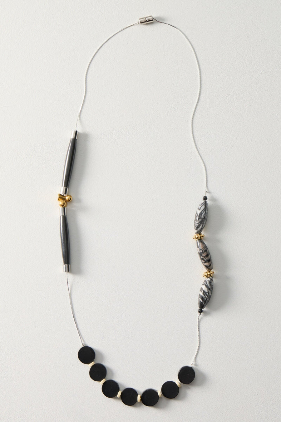 Gold Clover & Horn Necklace