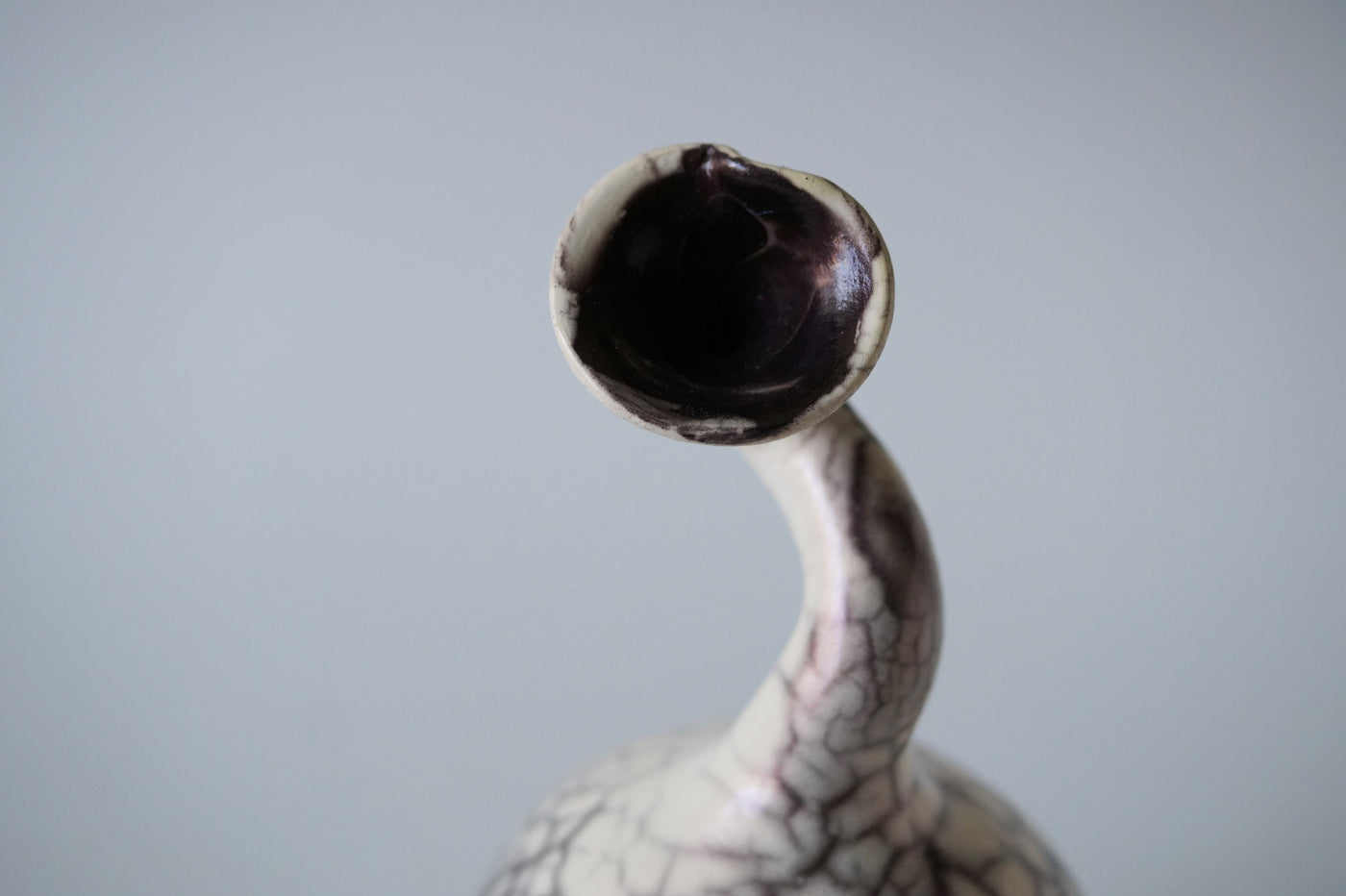 Ceramic Raku Vessel, Naked Raku Firing 13
