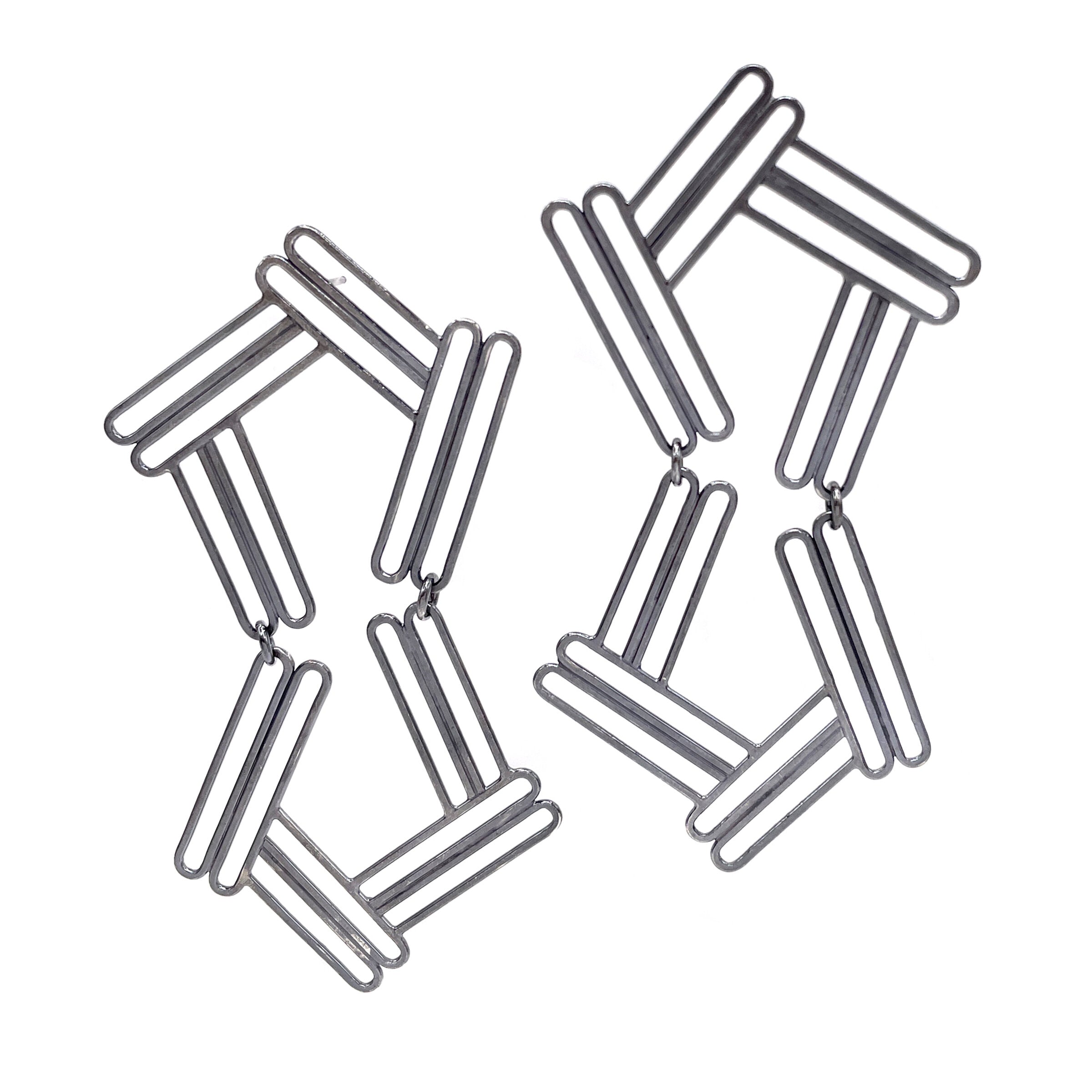 Angled Column Earrings