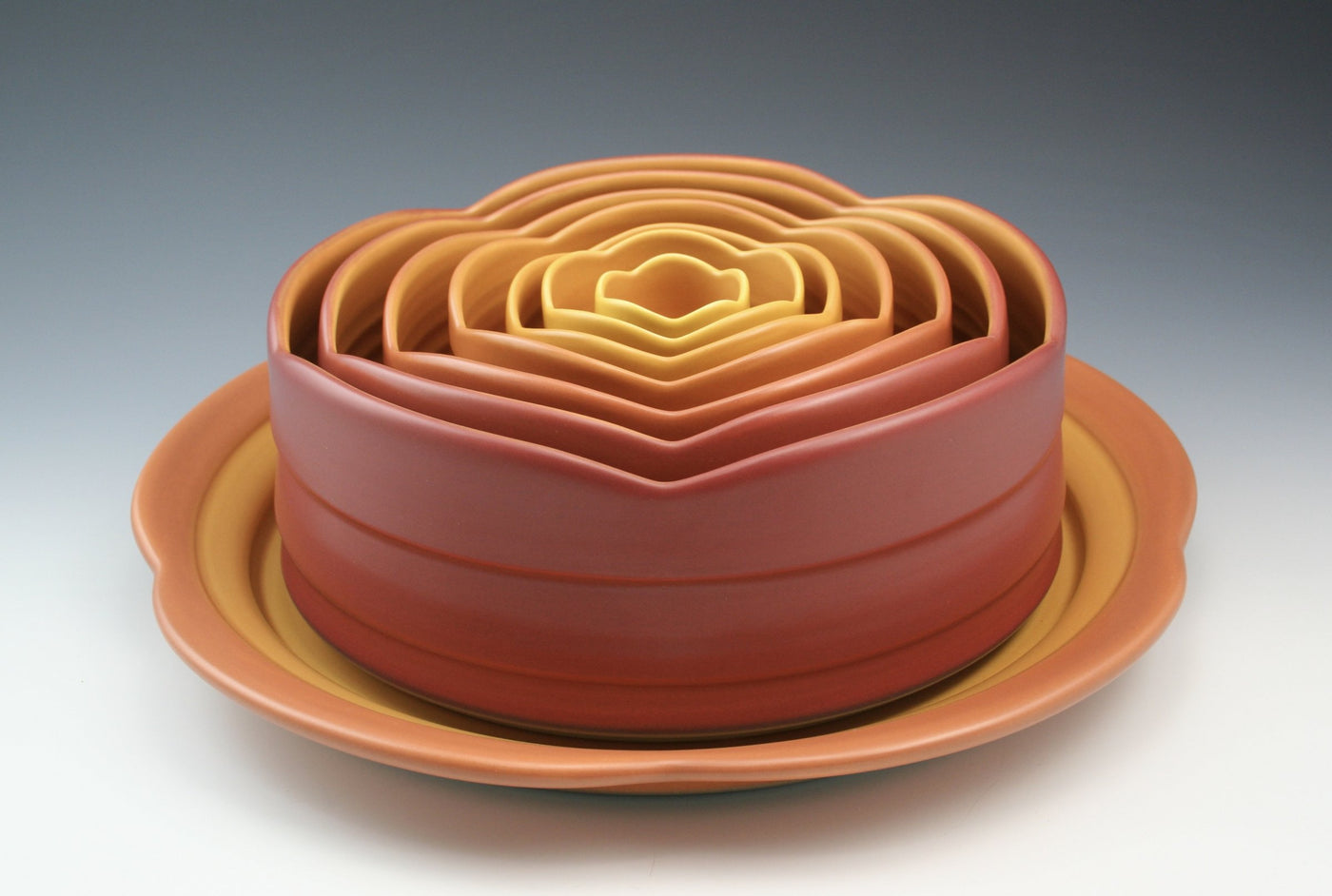 Rojo Delphinium Bowl Set