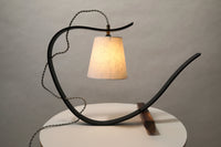 Bent Table Lamp in Ebonized Oak