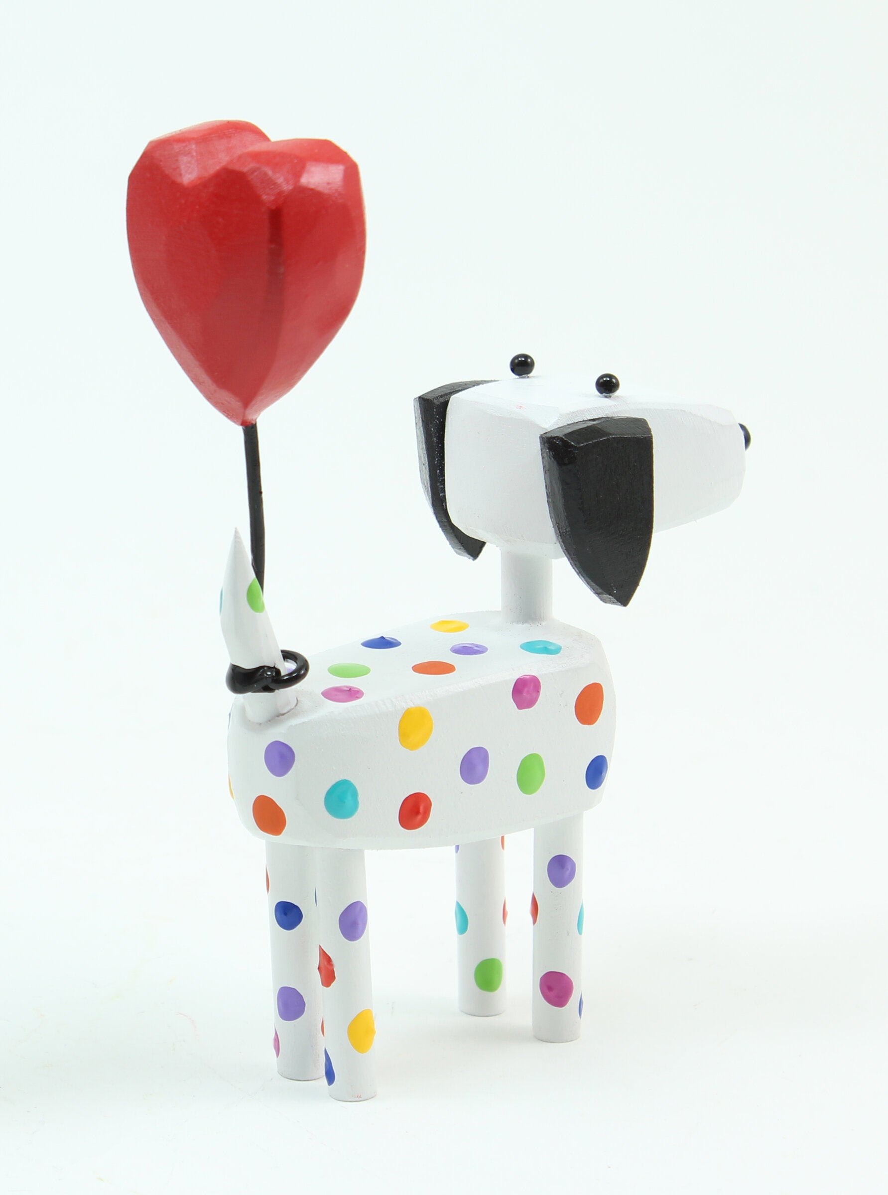 Dogs with Heart Balloons