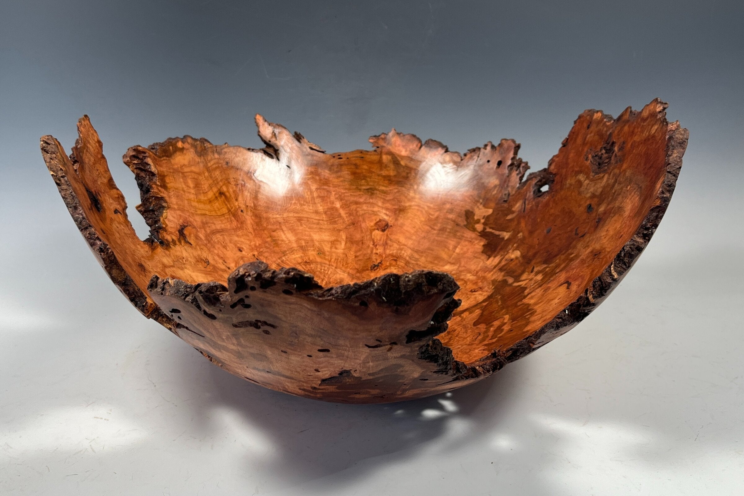 Natural Edge Cherry Burl Bowl I
