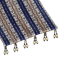 Reversible Handwoven Carob Bamboo Pub Table Runner