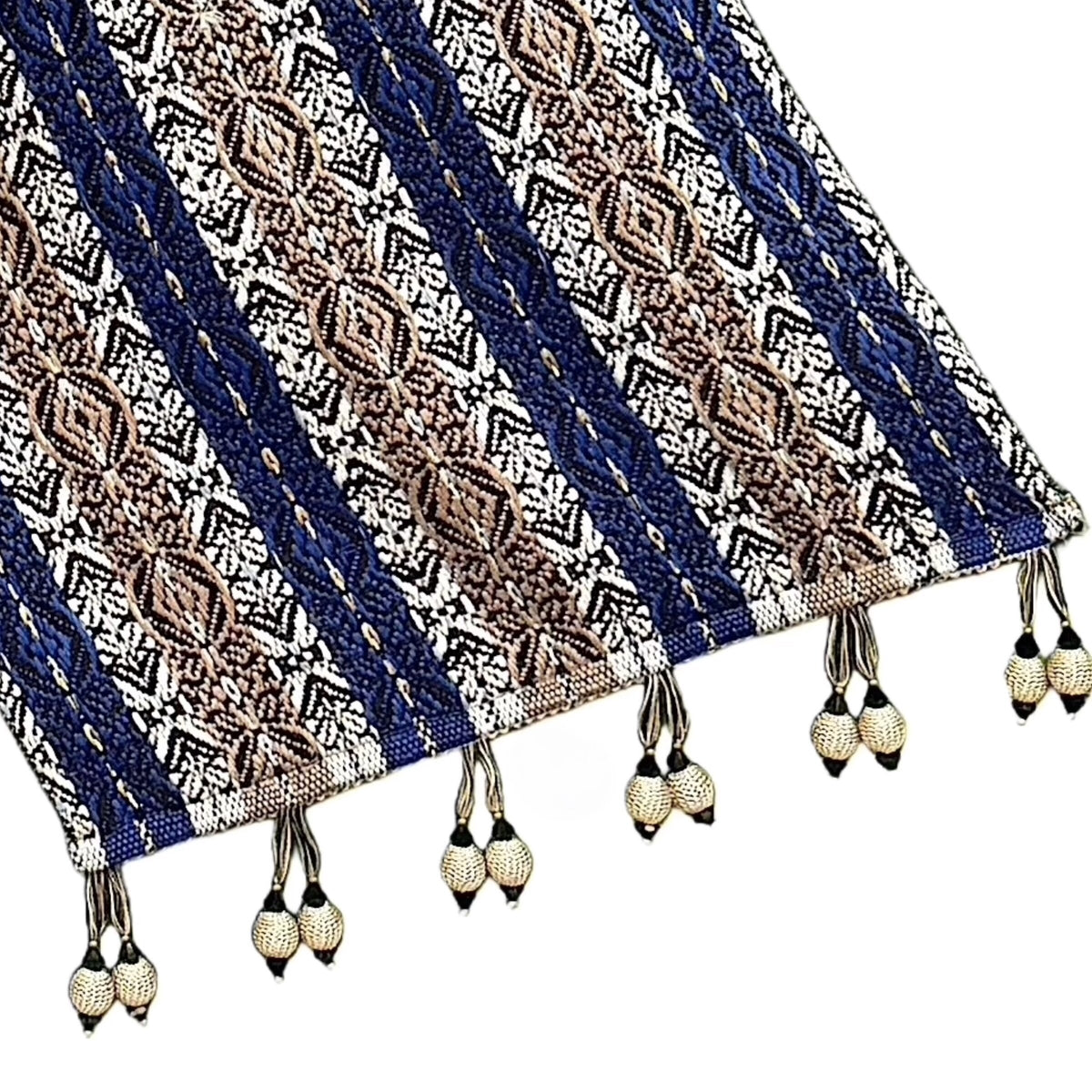 Reversible Handwoven Carob Bamboo Pub Table Runner