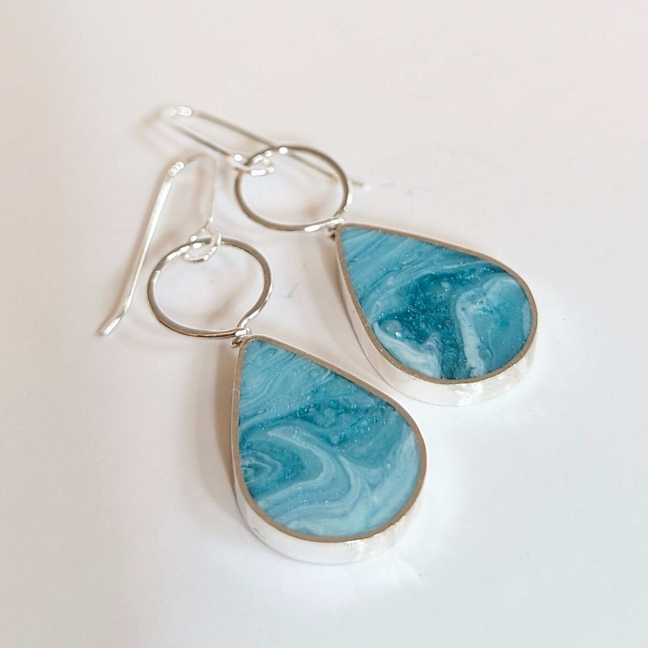 Ocean Teardrop Earrings