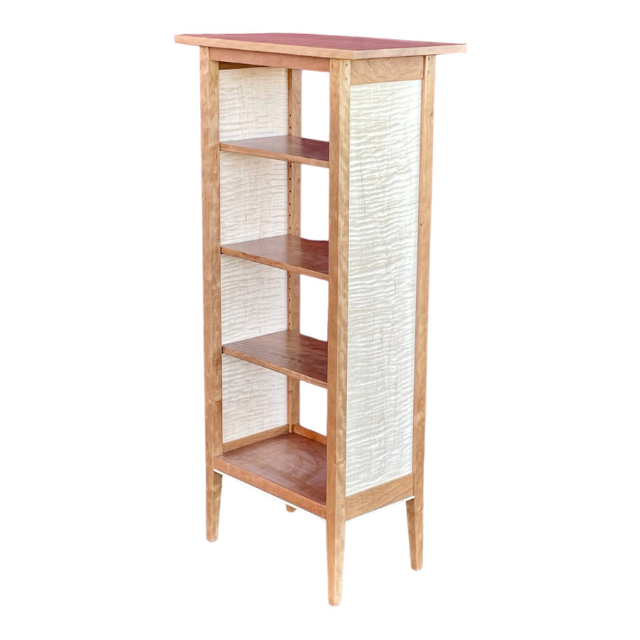 Cherry and Tiger Maple Bookcase