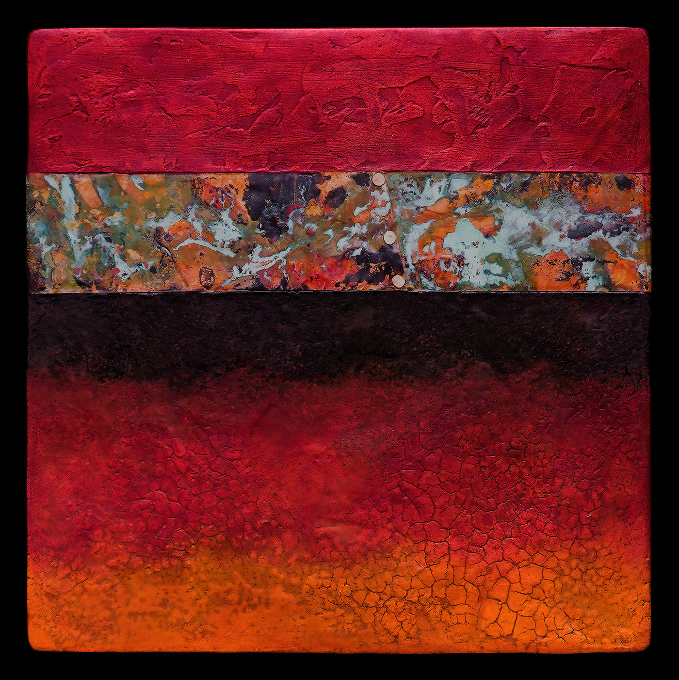 Canyon Walls: Rose/Blue 12x12