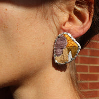 Embroidered Earrings