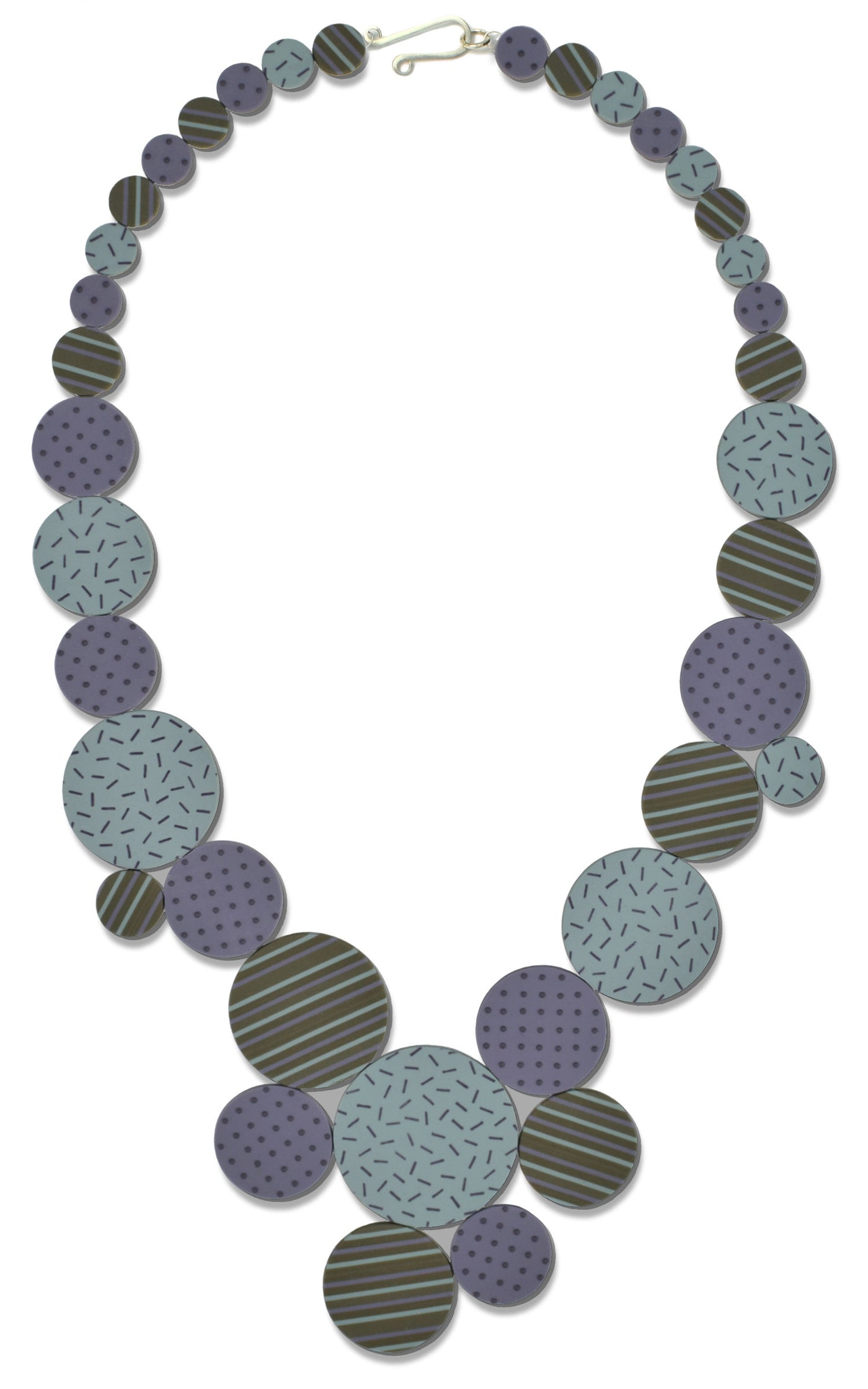 Dotted Gray Violet & Aqua